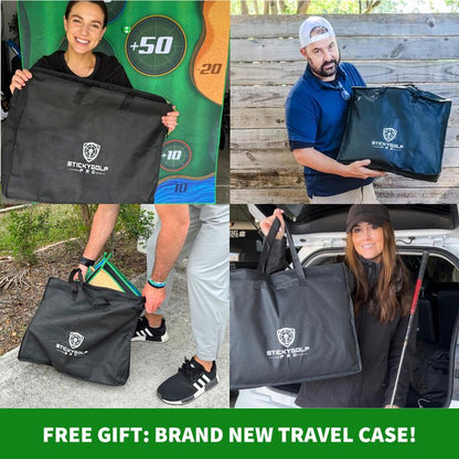 Stickygolf Pro - Golf Battles Anywhere, Anytime - Fun for All Ages - Travel Case Included - the Perfect Gift