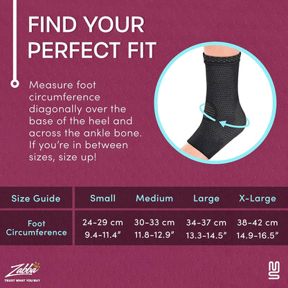 Ankle Brace for Plantar Fasciitis Relief, Tendonitis, and Achilles Tendon Support - Compression Foot Sleeve for Men and Women