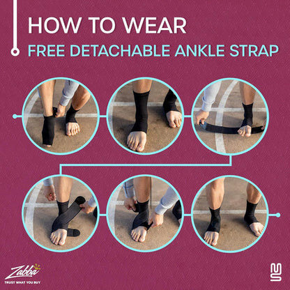 Ankle Brace for Plantar Fasciitis Relief, Tendonitis, and Achilles Tendon Support - Compression Foot Sleeve for Men and Women