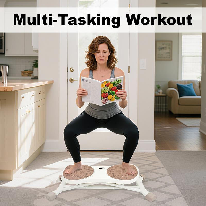 Ski Simulator Training Machine – Low-Impact Full-Body Cardio & Leg Workout Equipment for Home Gym, Fun Aerobic Stepper & Adjustable Pedal Exerciser | Vibration Plates-Style Exercise Equipment Alternative | Black Friday Deal