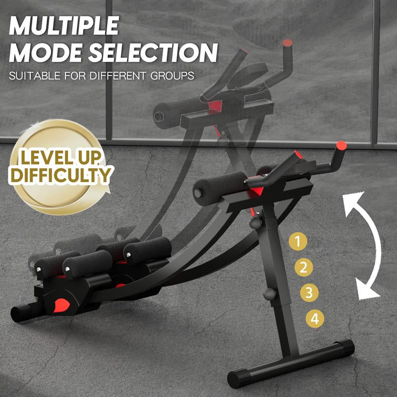 Ab Machine, Workout Equipment for Home Gym Strength Training, Ab Workout Equipment, AB Machine for Stomach Workout, Foldable Abdominal Trainer for Men and Women Exercise