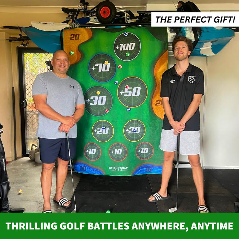 Stickygolf Pro - Golf Battles Anywhere, Anytime - Fun for All Ages - Travel Case Included - the Perfect Gift