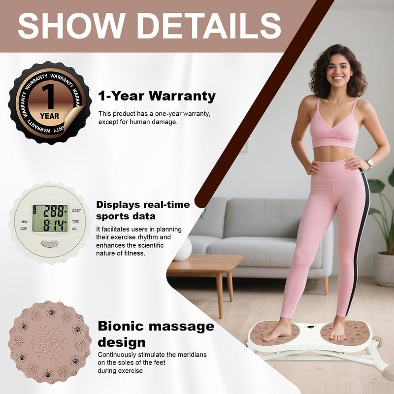 Ski Simulator Training Machine – Low-Impact Full-Body Cardio & Leg Workout Equipment for Home Gym, Fun Aerobic Stepper & Adjustable Pedal Exerciser | Vibration Plates-Style Exercise Equipment Alternative | Black Friday Deal